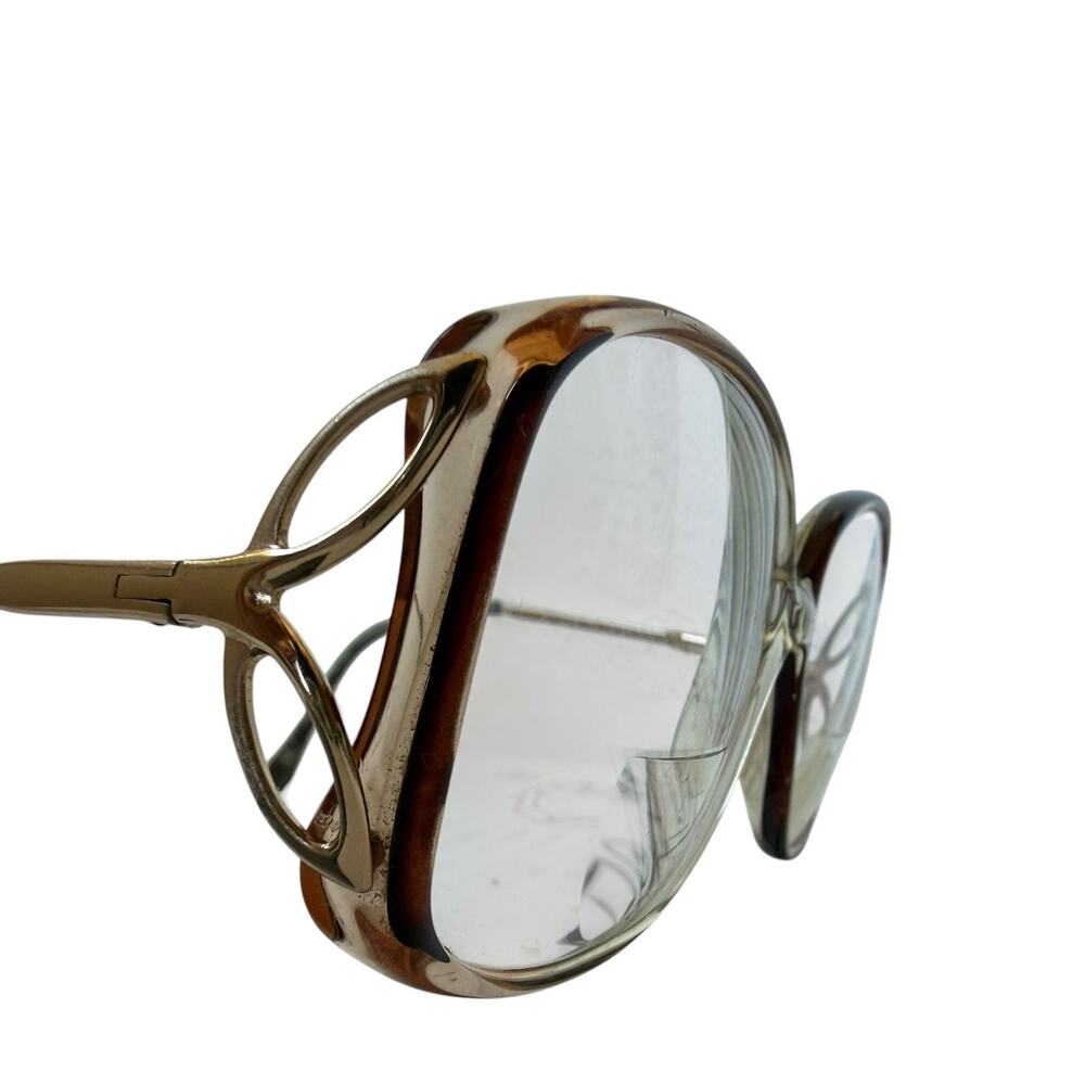 BerDel Sferoflex Rita Eyeglasses Butterfly 130 Frames Brown Cognac Italy - Picture 3 of 8